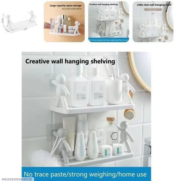 2 Pcs Durable ABS Plastic Bathroom Organizer -Affordable Solutions for Smart Storage (Free Size)