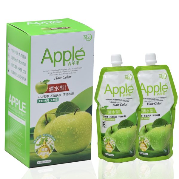 Apple Hair Color 500 Ml Ammonia-free Black Hair Color Cream – Natural-looking Coverage With Nourishing Formula